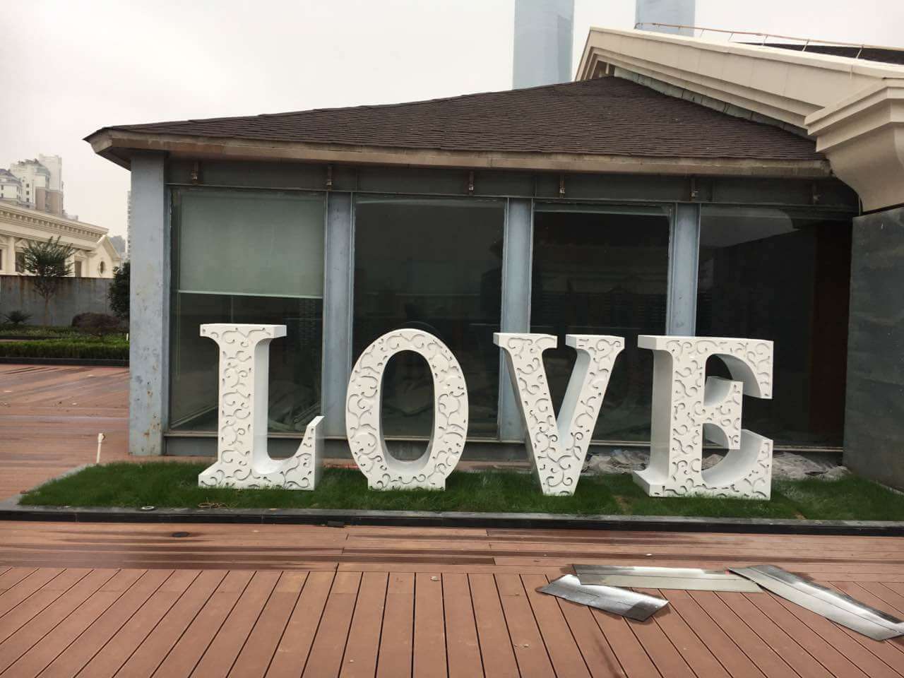 LOVE art installation