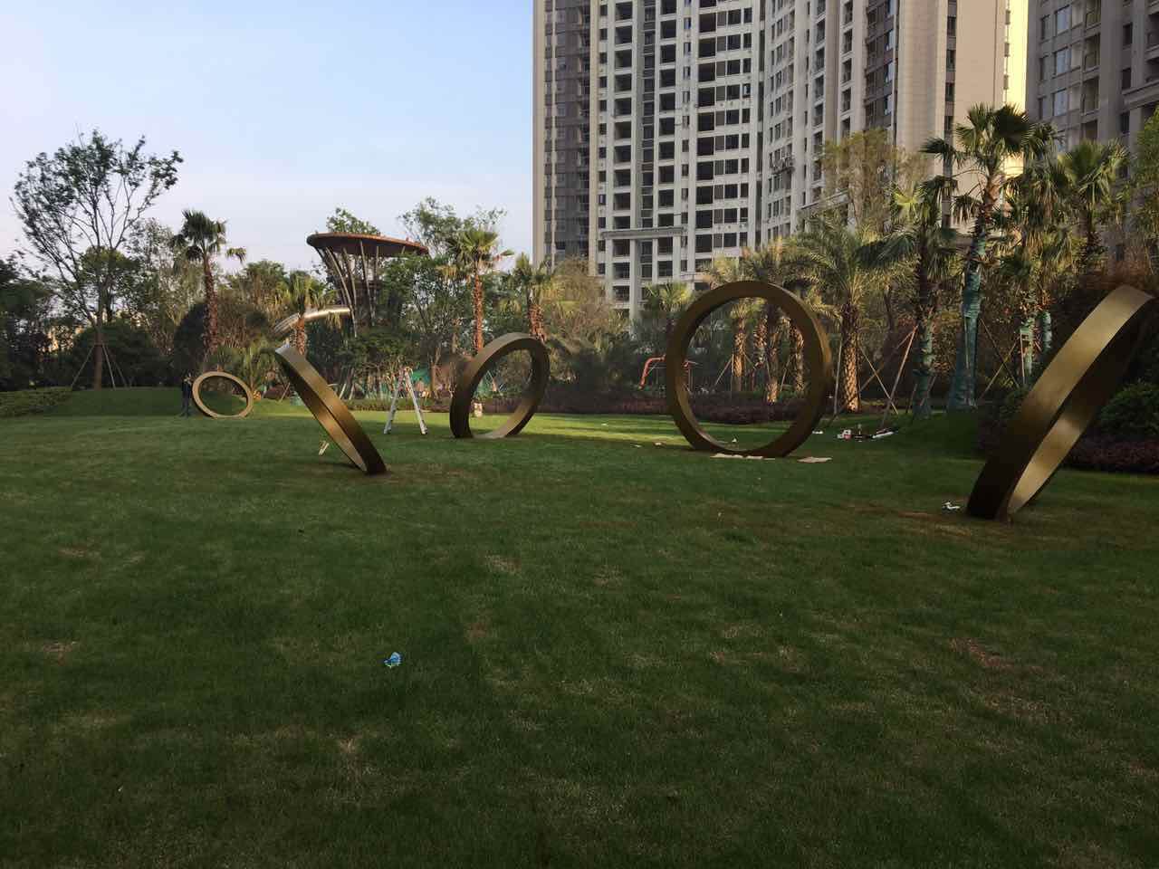 Circular art installation