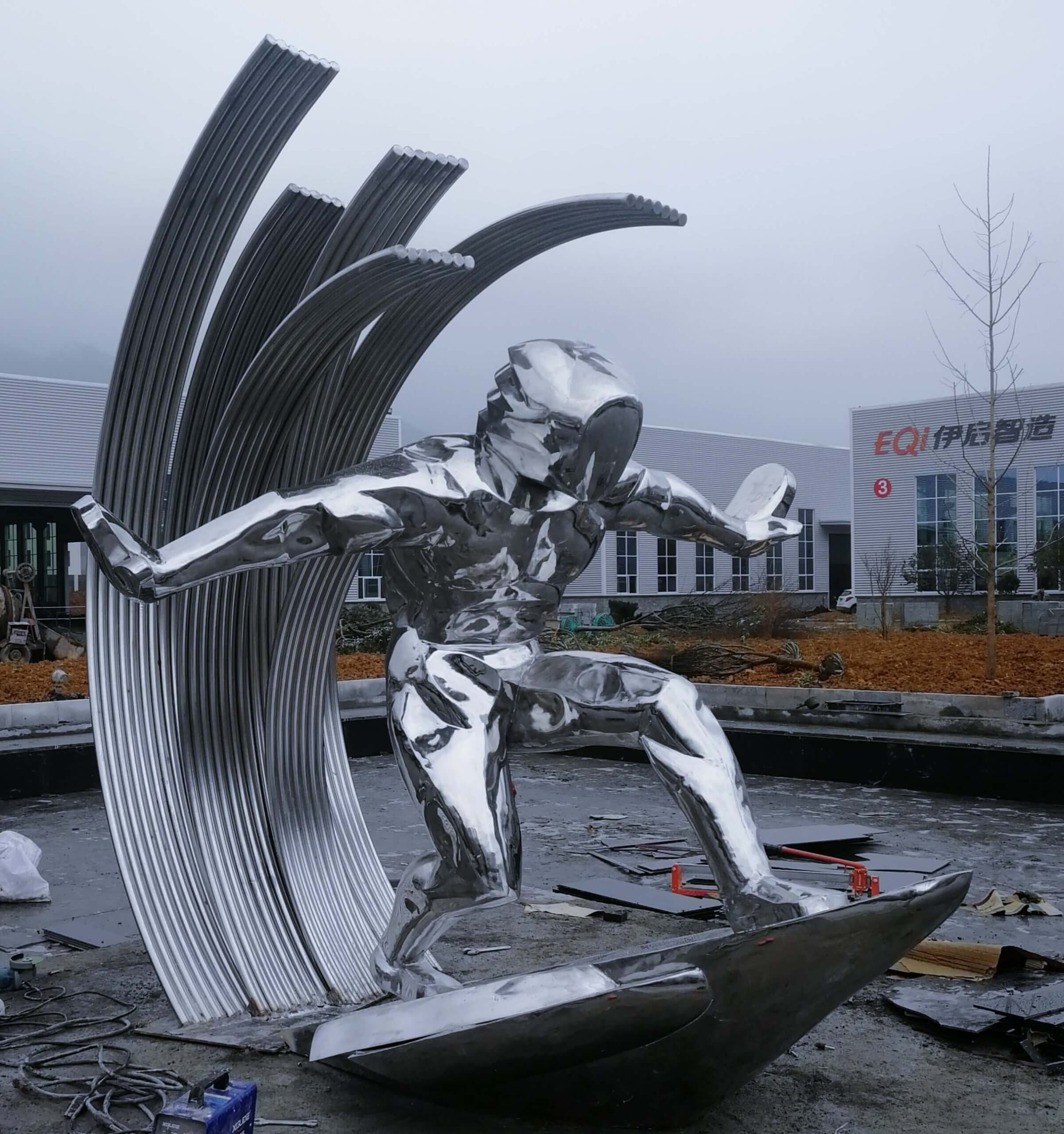 Surfing Figure Installation