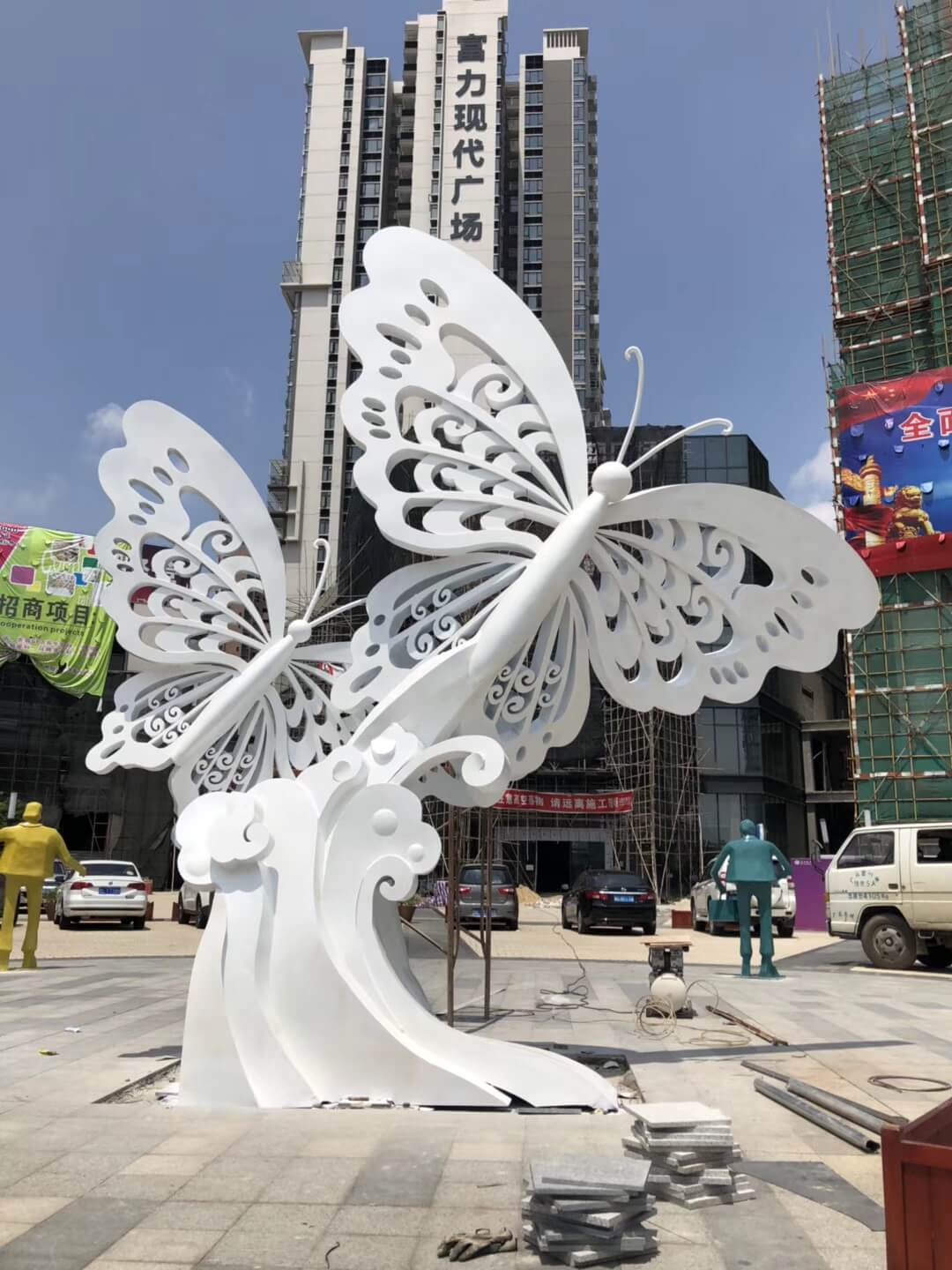 “Flying Together Side by Side” Butterfly Artistic Design