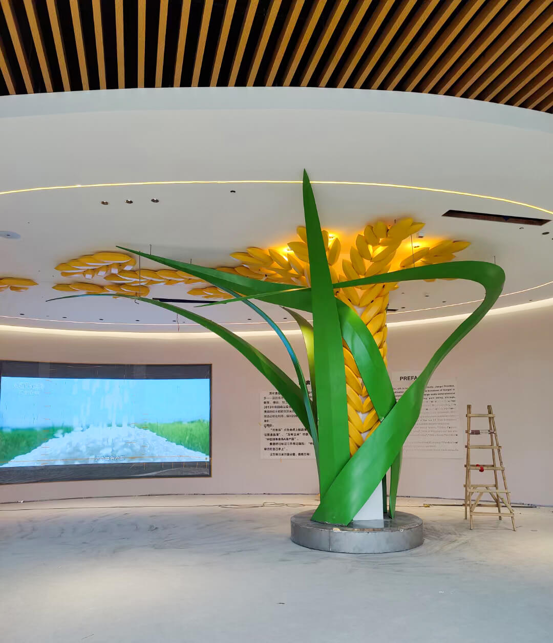 Abstract rice installation